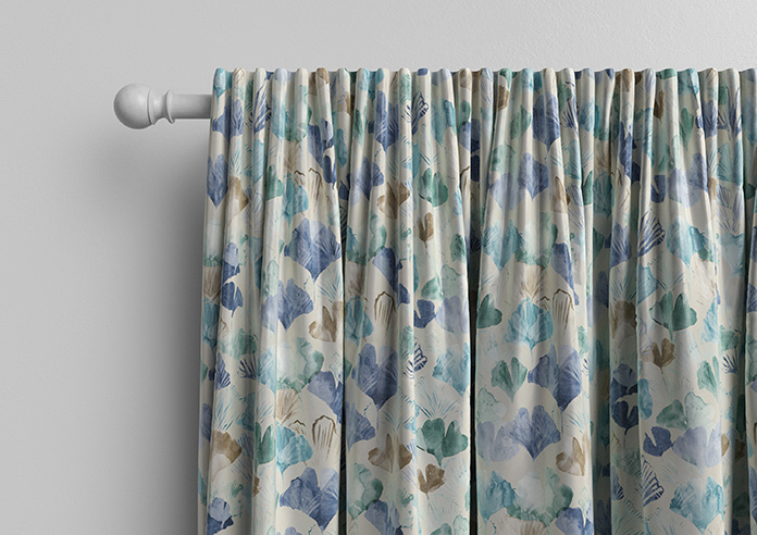 Palm Beach Faux Silk, Cool Water - Made to Measure Curtain - Image 10